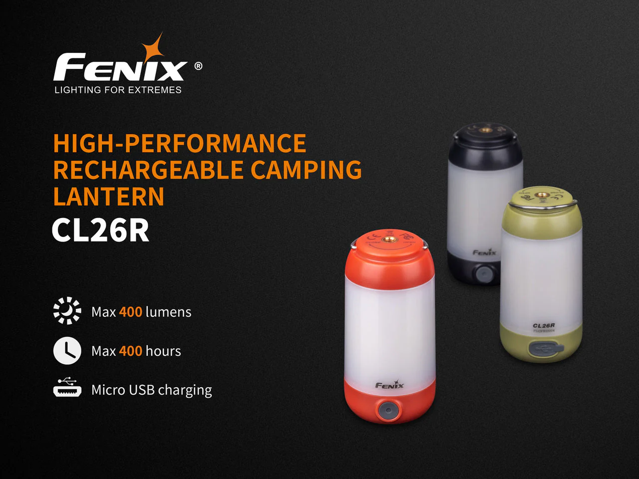 Fenix CL26R High Performance LED Rechargeable Camping Lantern - Image 3