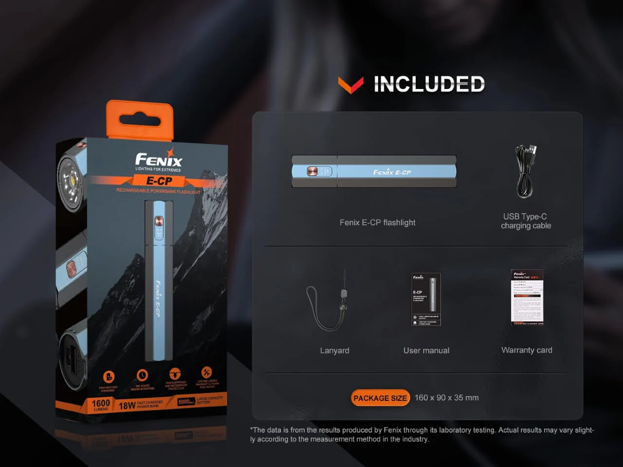 Fenix E-CP 1600-lumen LED Flashlight/Powerbank - Image 15