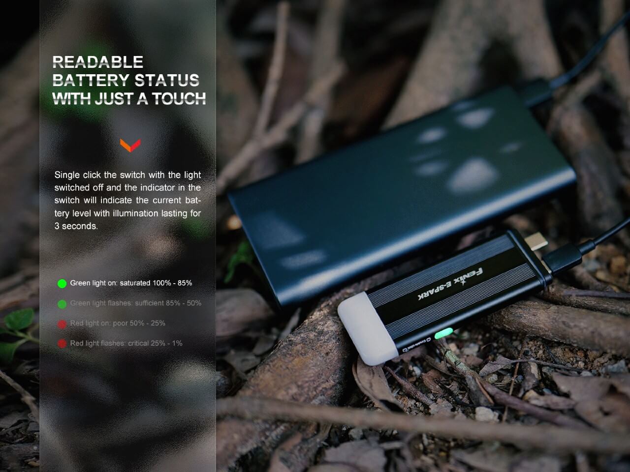Fenix E-SPARK Ultra-Thin Powerbank LED Flashlight - Image 11