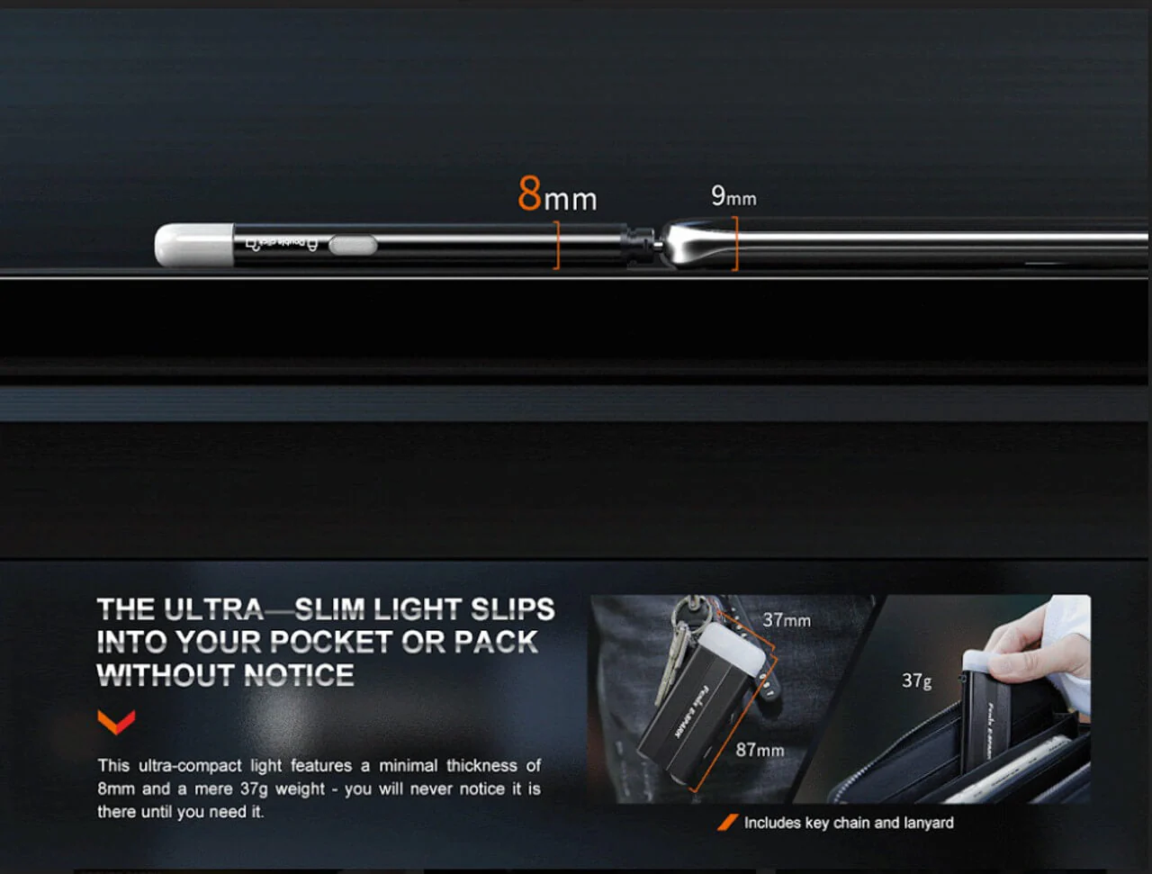 Fenix E-SPARK Ultra-Thin Powerbank LED Flashlight - Image 8