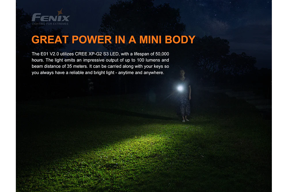 Fenix E01 V2.0 AAA LED Flashlight - Image 16