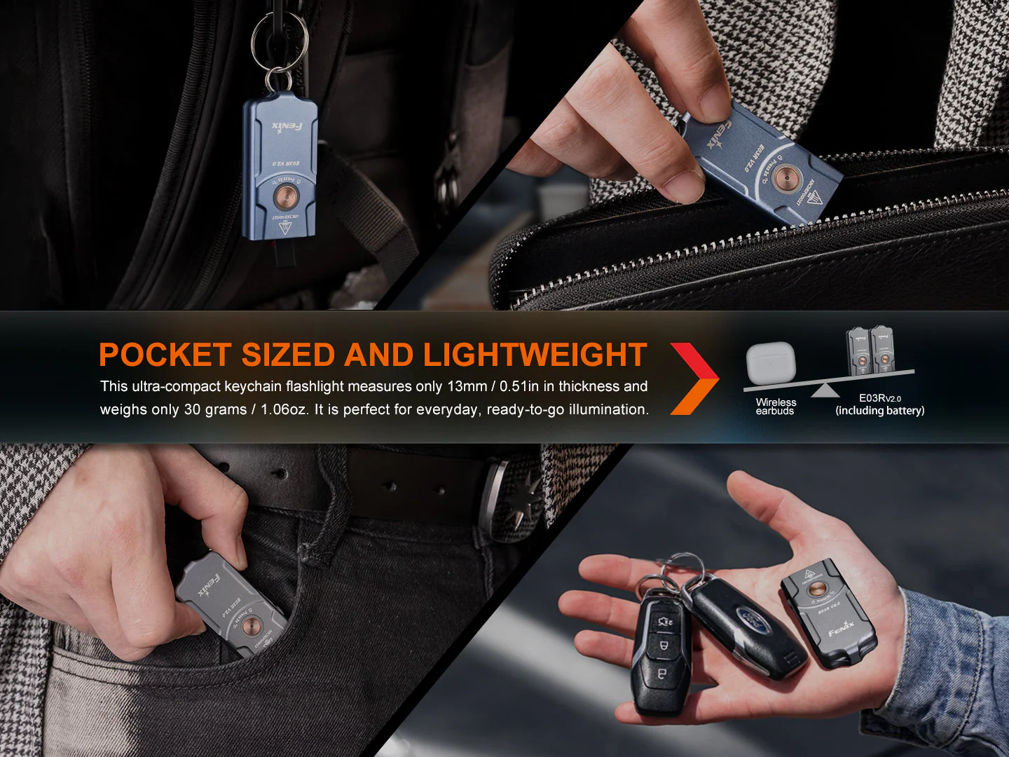 Fenix E03R V2 Keychain Flashlight - Image 9