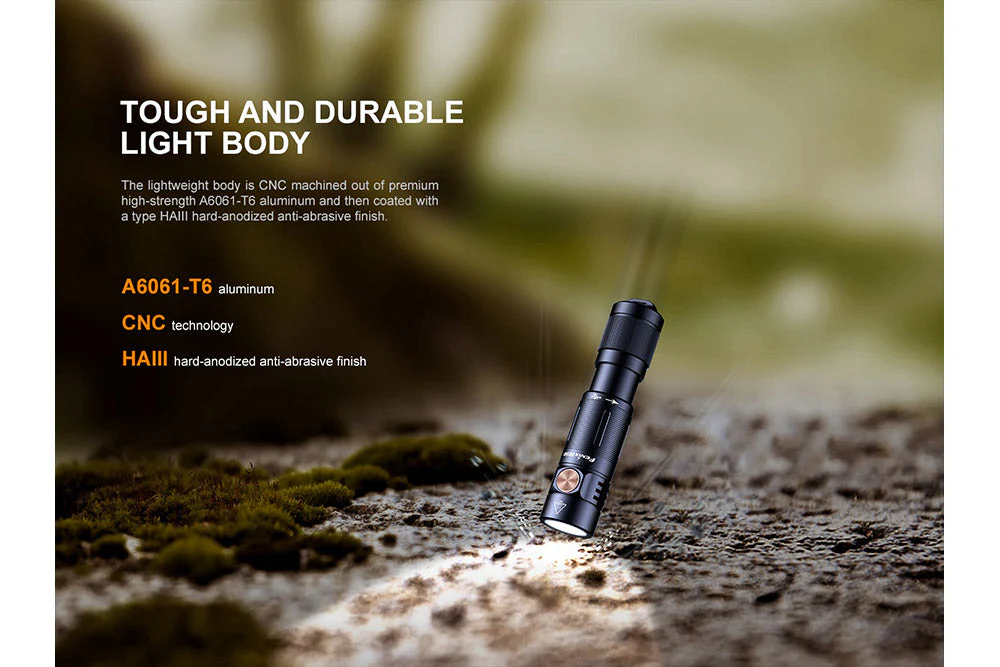 Fenix E05R Mini Keychain LED Flashlight - 400 Lumens - Image 8