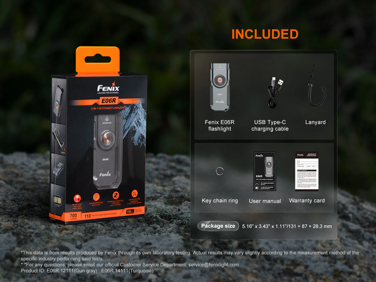 Fenix E06R Keychain Light with White, UV, and Red Laser Lights - Image 19