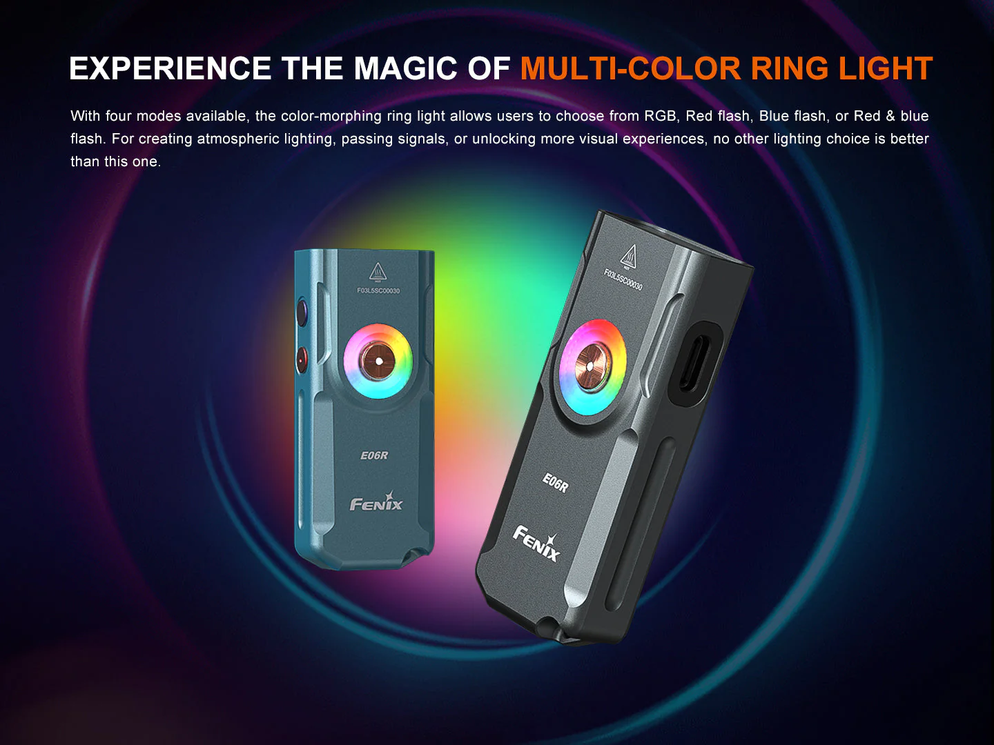Fenix E06R Keychain Light with White, UV, and Red Laser Lights - Image 8