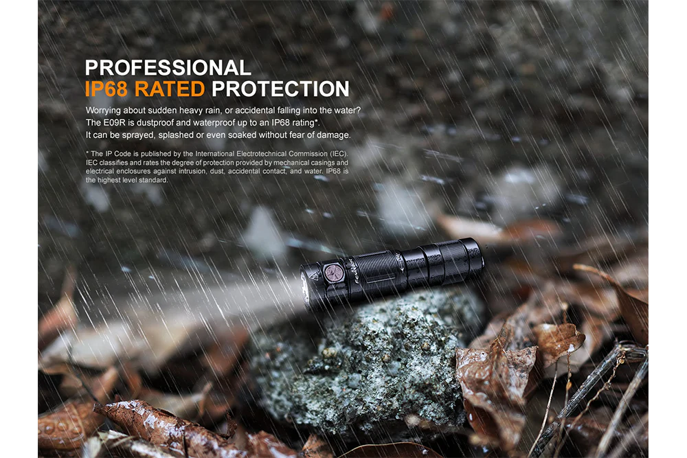 Fenix E09R Rechargeable High-Output Flashlight  - 600 Lumens - Image 10
