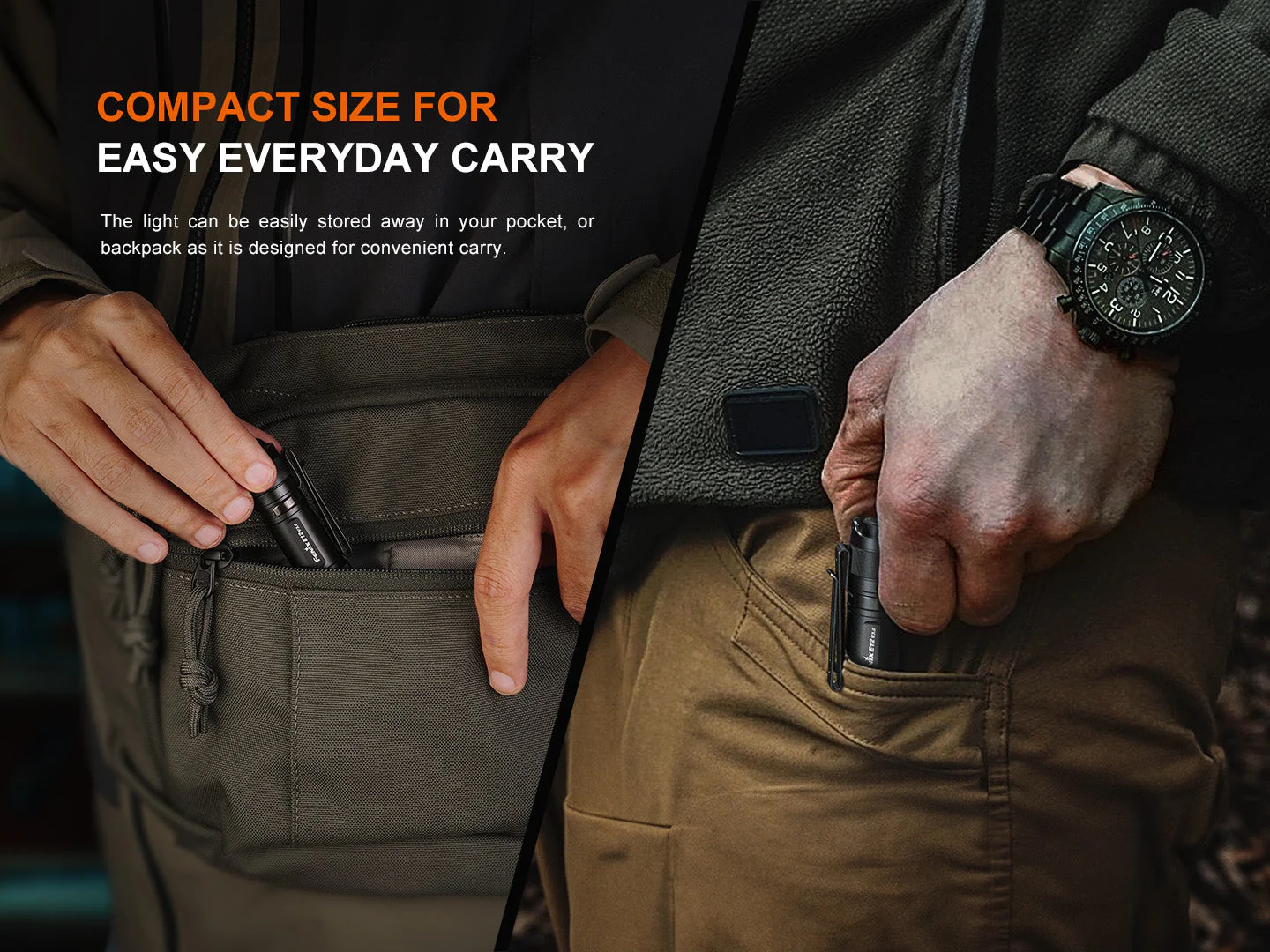 Fenix E12 V3 Pocket EDC AA Flashlight - Image 2