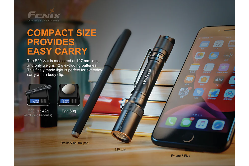 Fenix E20 V2.0 EDC Flashlight - 350 Lumens - Image 4