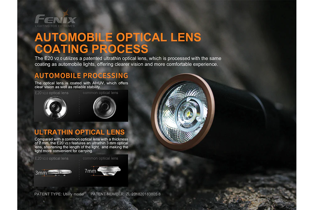 Fenix E20 V2.0 EDC Flashlight - 350 Lumens - Image 7