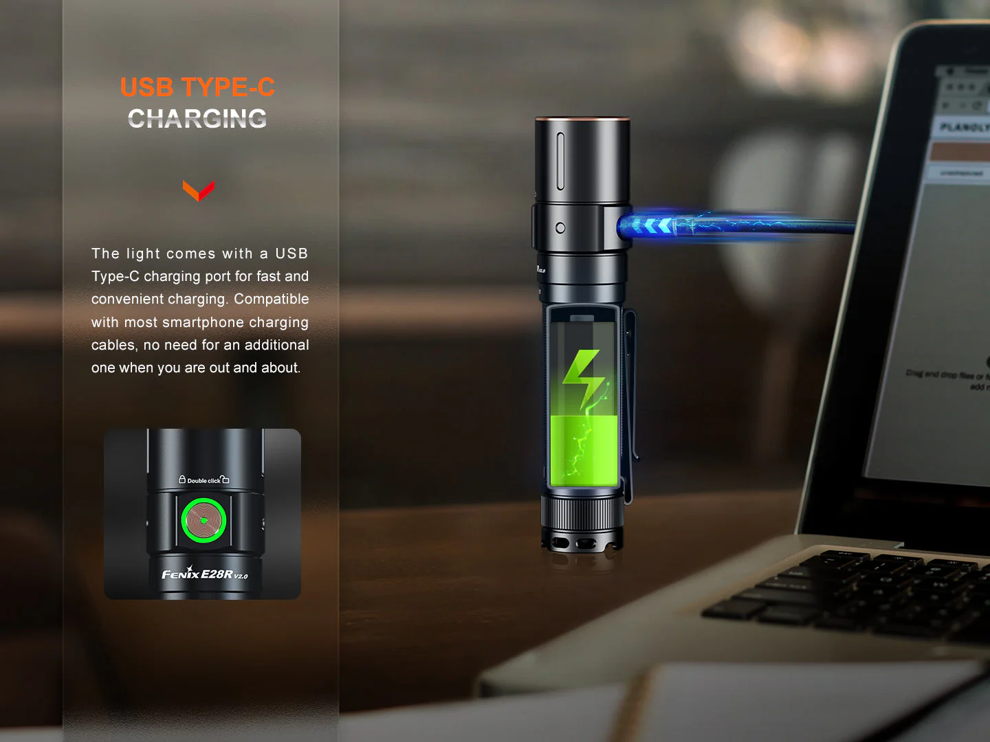 Fenix E28R V2 Rechargeable EDC Flashlight - Image 11