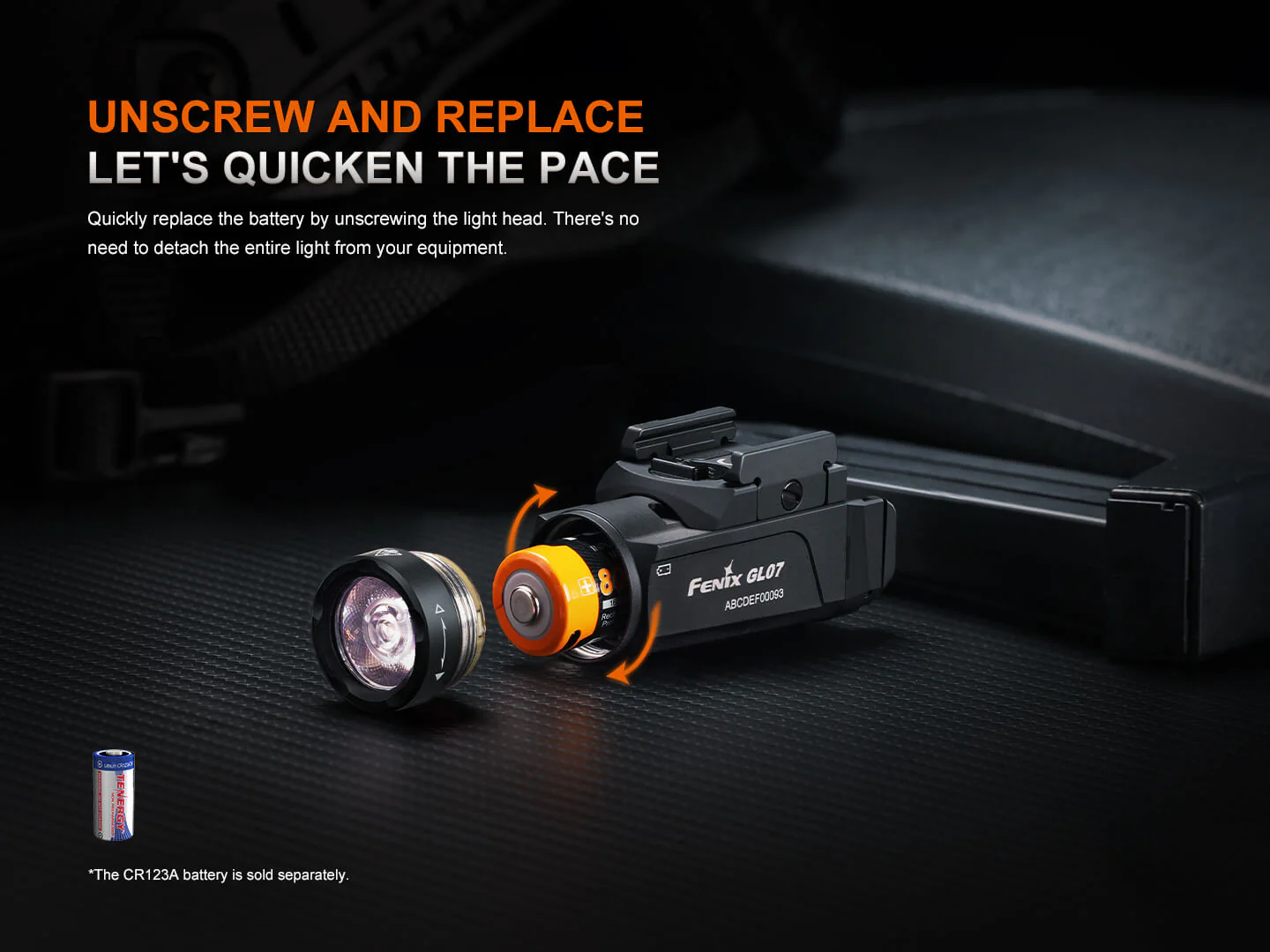 Fenix GL07 Quick Release Weapon Light - Image 9