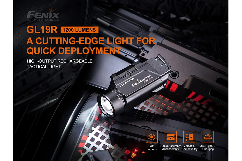 Fenix GL19R Rechargeable Tactical Light - Discontinued - Image 3
