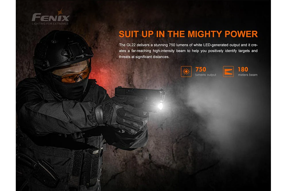 Fenix GL22 Tactical LED Light with Red Laser - Image 9