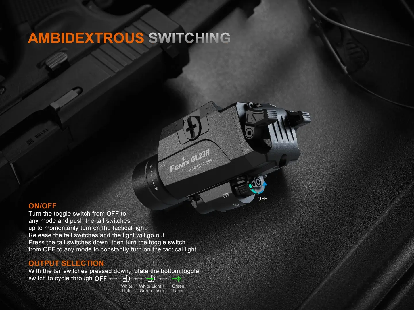 Fenix GL23R Green Laser Tactical Light - Image 6