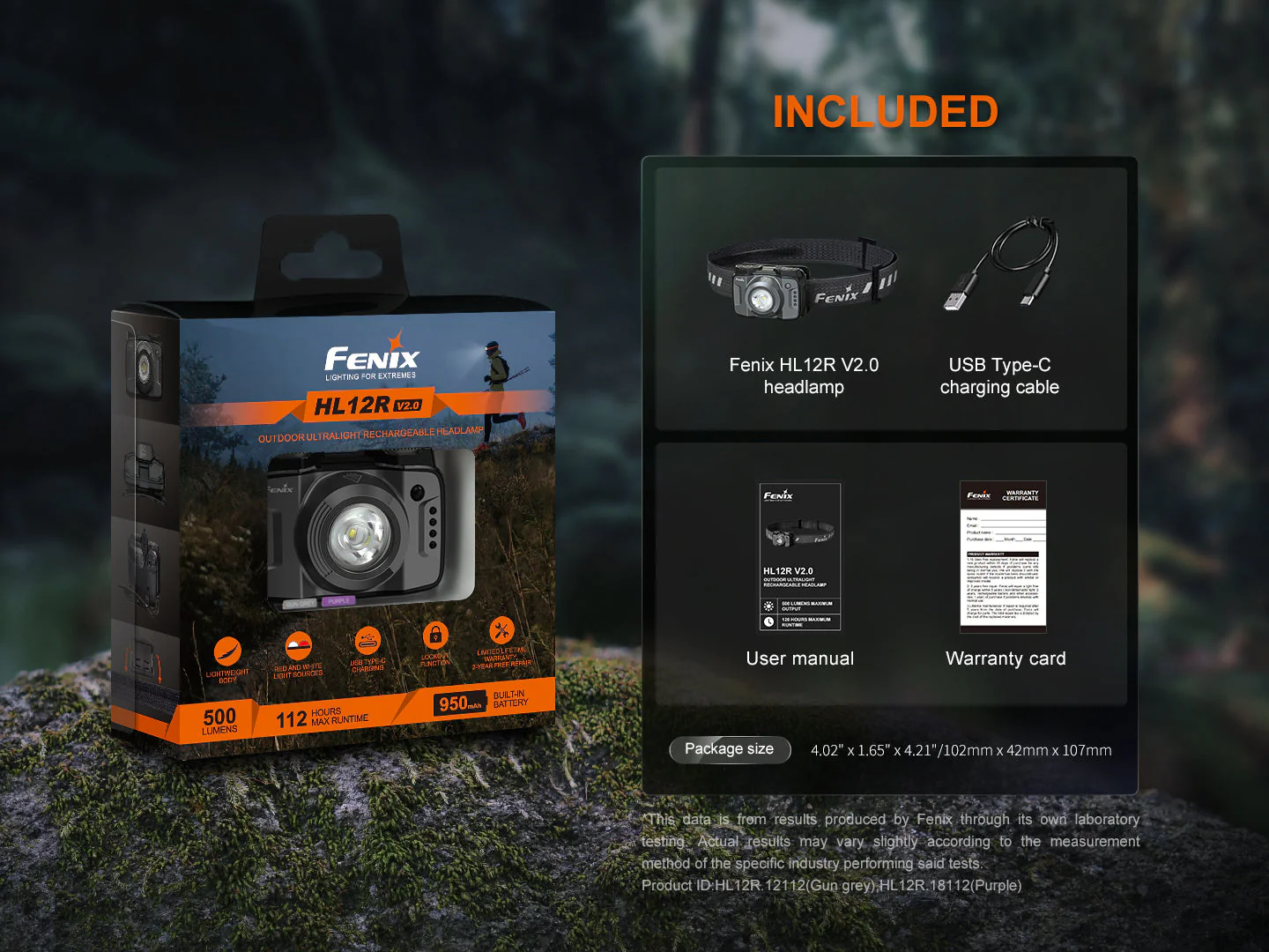 Fenix HL12R V2 Ultralight Outdoor Rechargeable Headlamp - Image 16