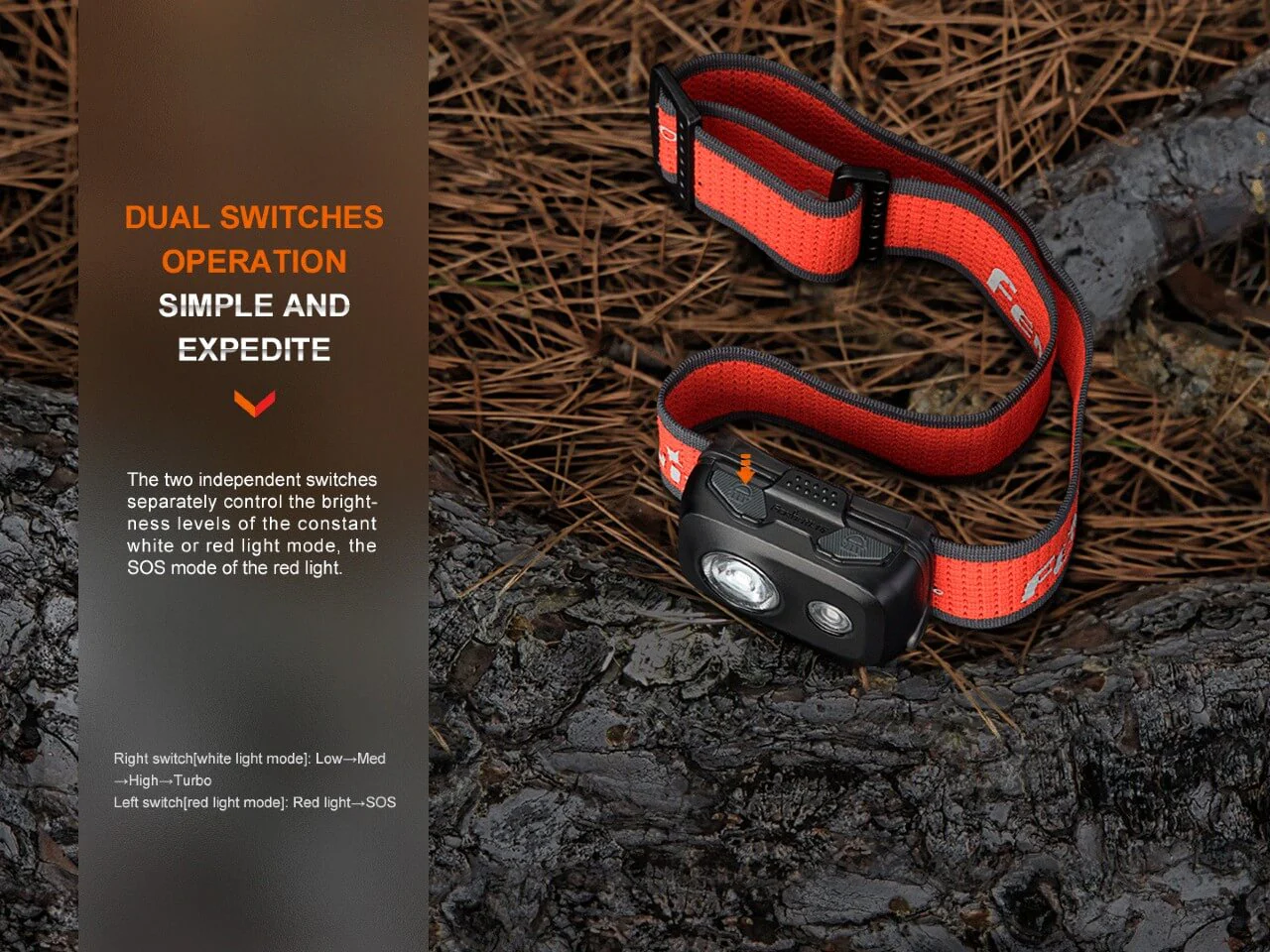 Fenix HL16 Lightweight Outdoor Hiking LED Headlamp - Image 12