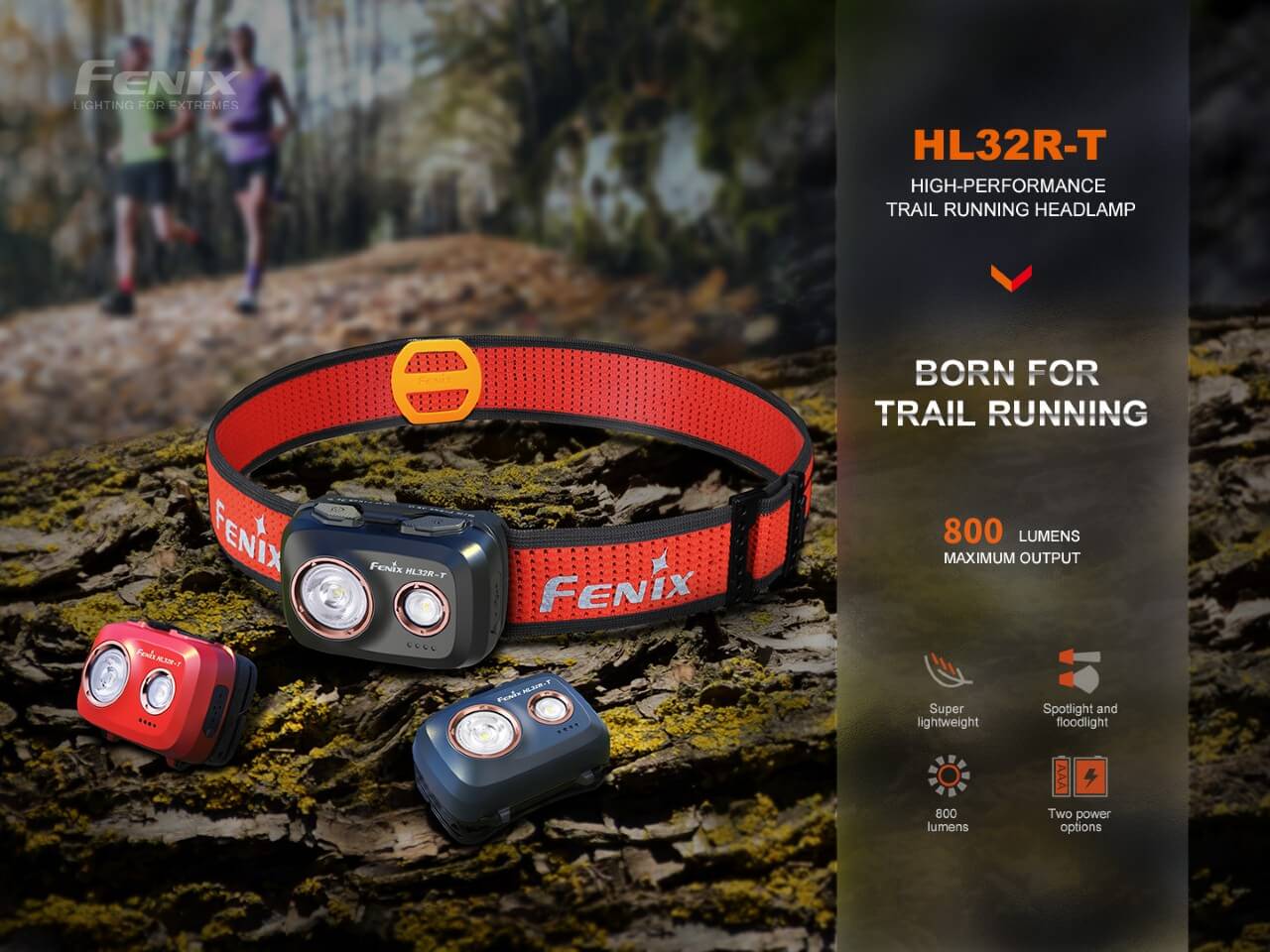 Fenix HL32R-T Trail Running LED Headlamp - 800 Lumens - Image 3