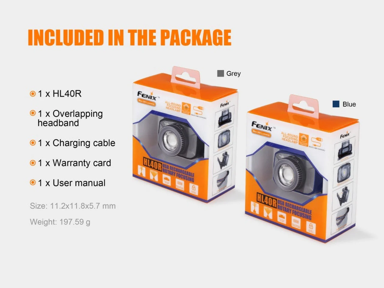 Fenix HL40R Focusable USB Rechargeable LED Headlamp - Image 12