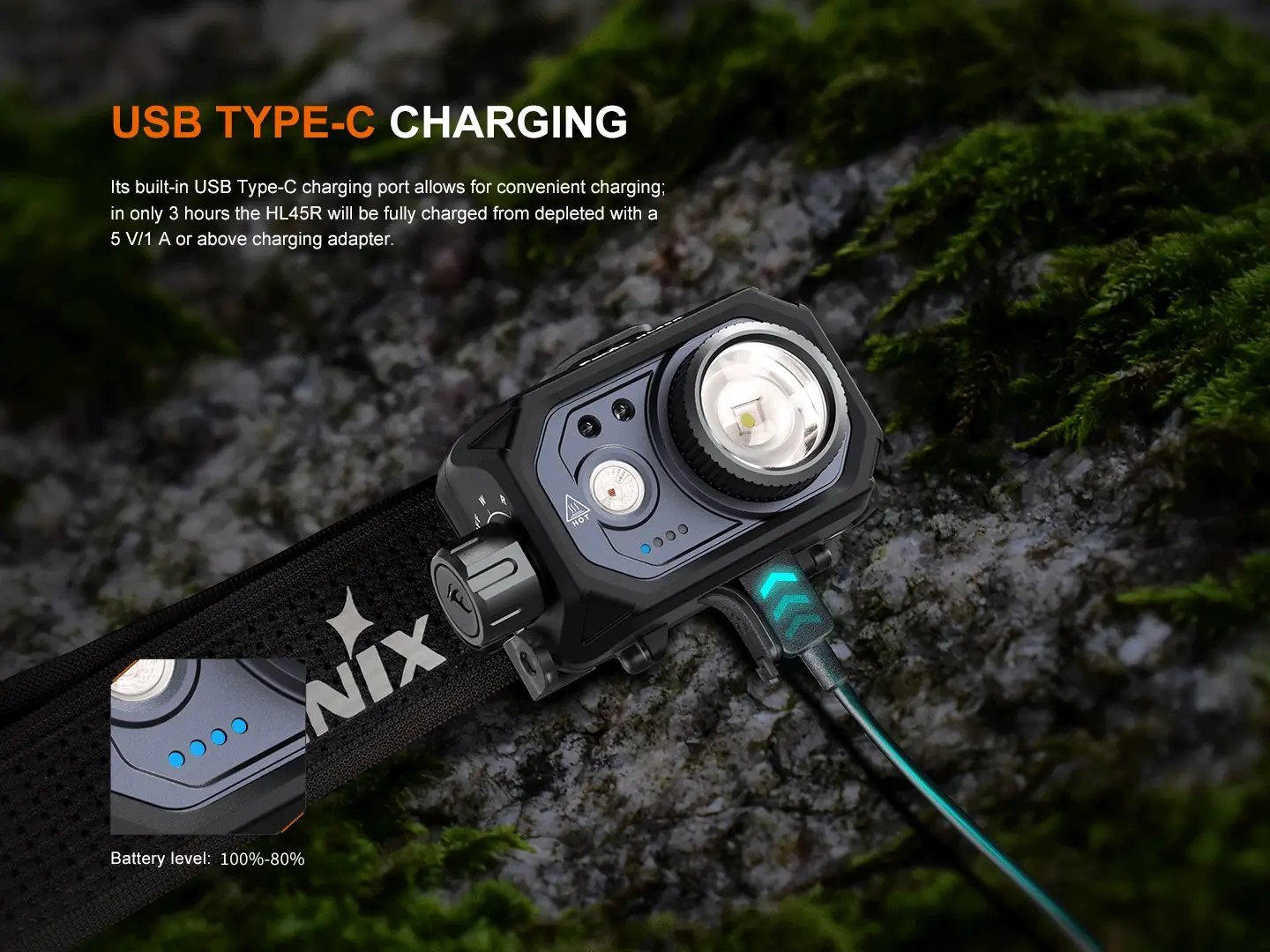 Fenix HL45R Rechargeable Focusing Gesture-Sensing Headlamp - Image 11