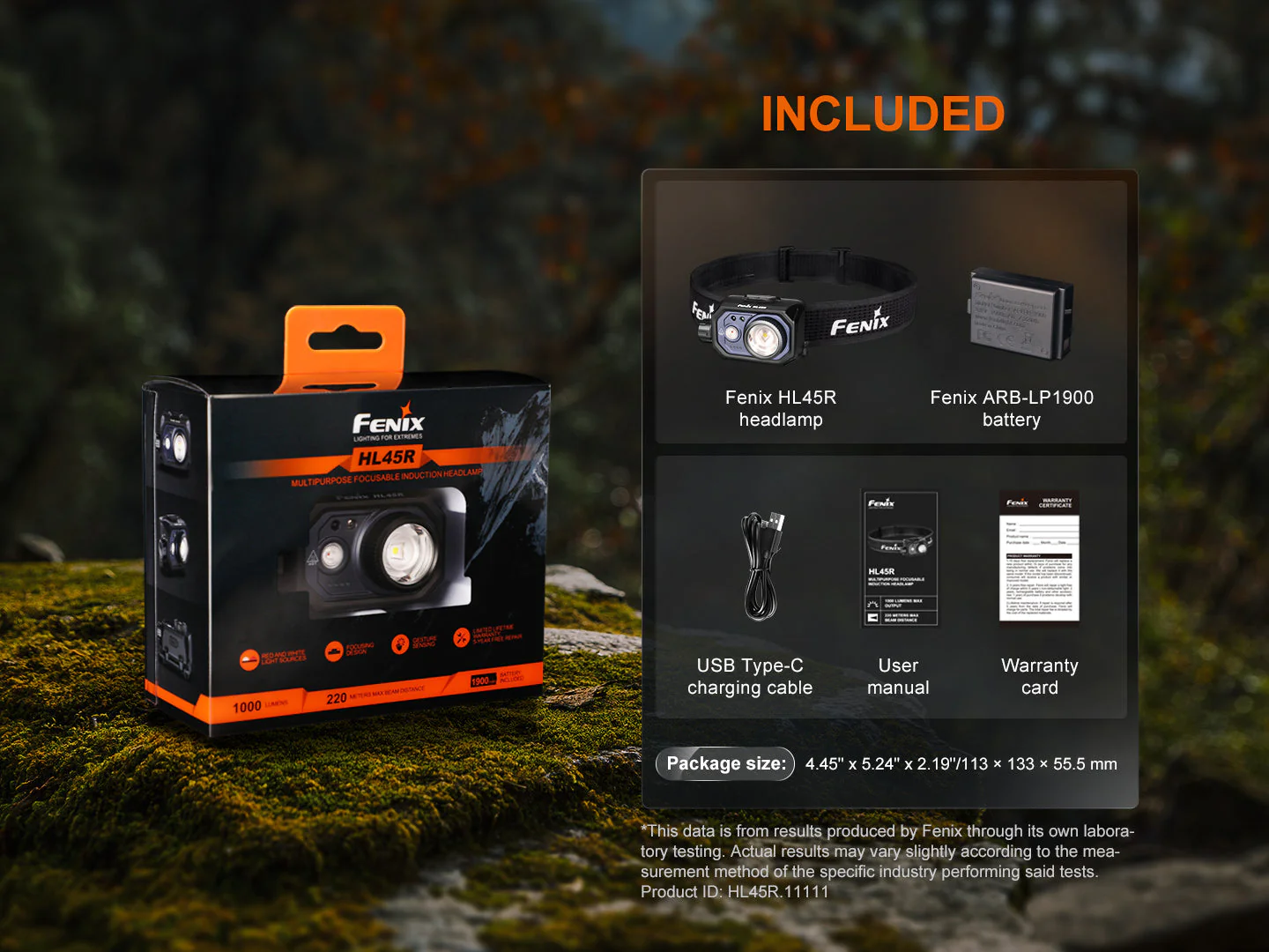 Fenix HL45R Rechargeable Focusing Gesture-Sensing Headlamp - Image 15