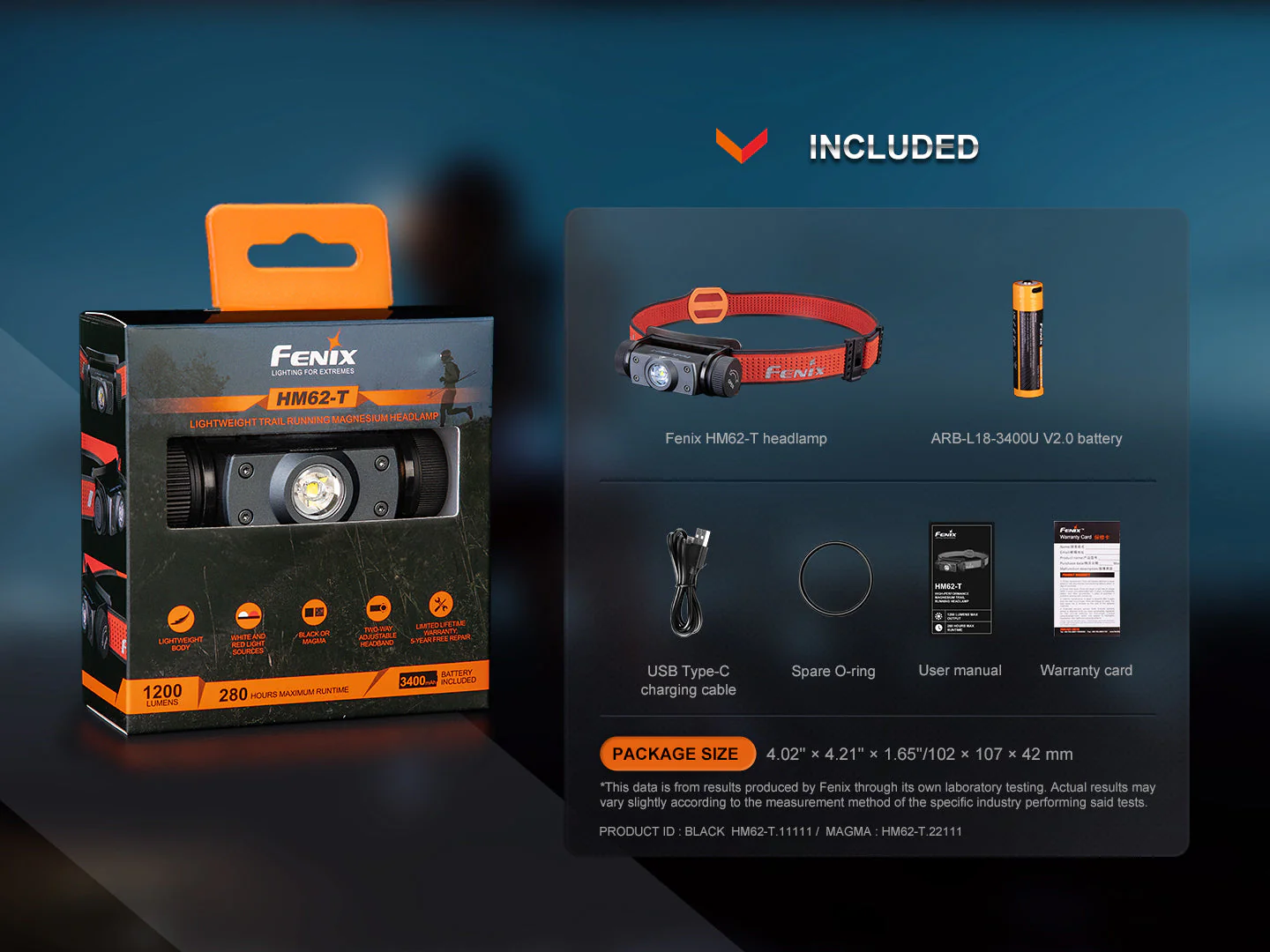 Fenix HM62-T Lightweight Trail Running Headlamp - Image 17
