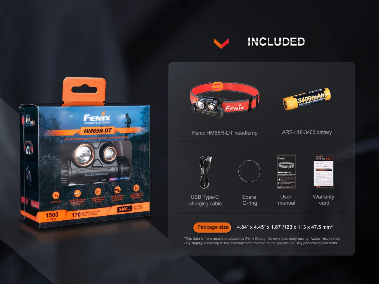 Fenix HM65R-DT Trail Running LED Headlamp - Image 18
