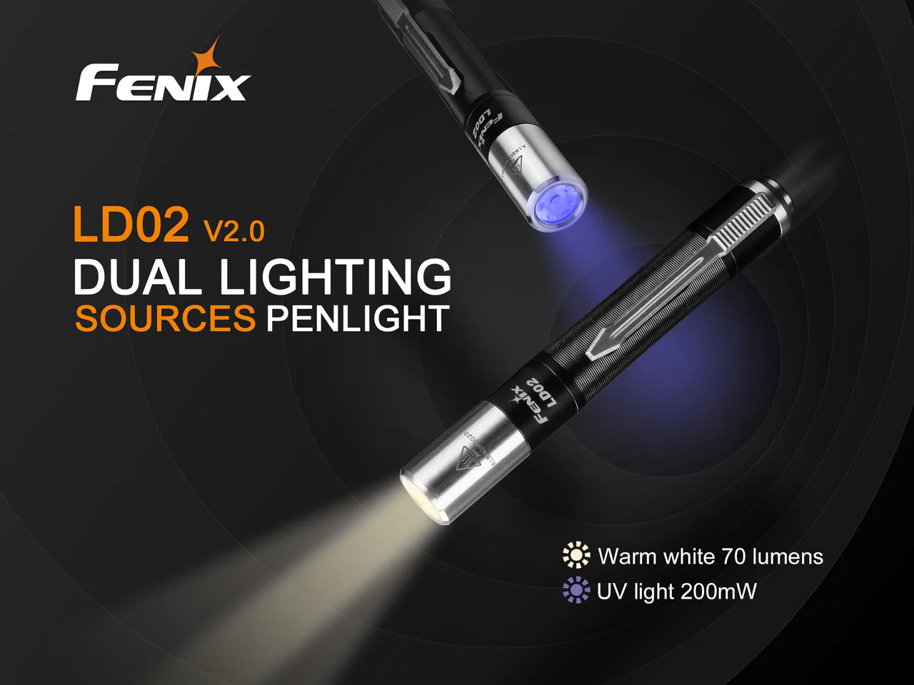 Fenix LD02 V2.0 EDC LED Penlight with UV Lighting - Image 3