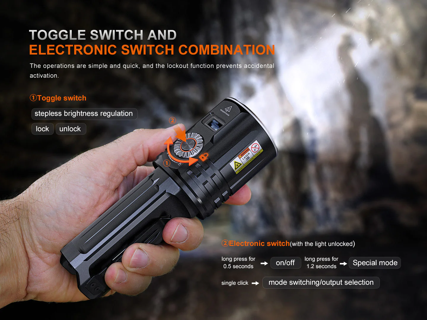 Fenix LR36R White Laser Searching Flashlight - Image 7