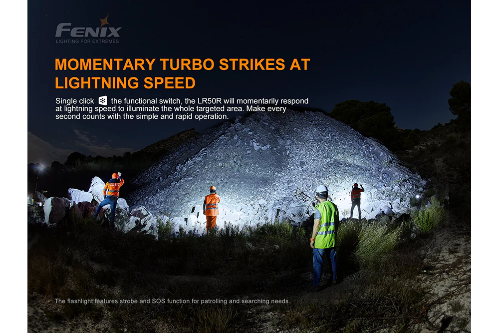 Fenix LR50R Multifunctional LED Search Light - 12000 Lumens - Image 10