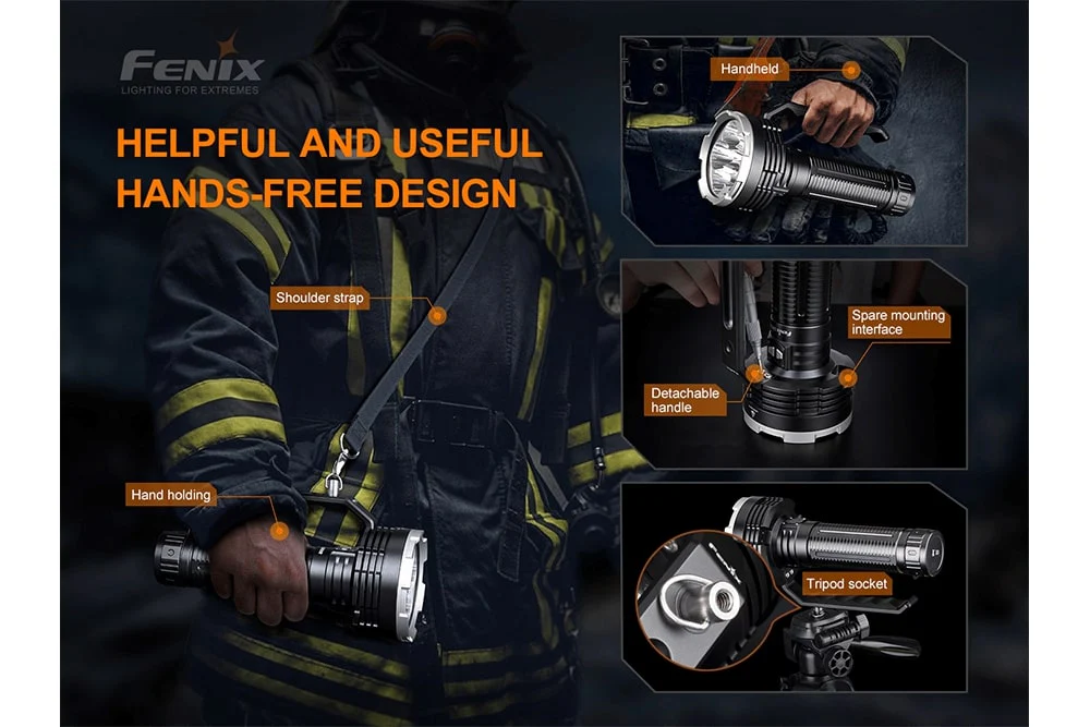 Fenix LR80R Rechargeable LED Searchlight - 18000 Lumens - Image 2