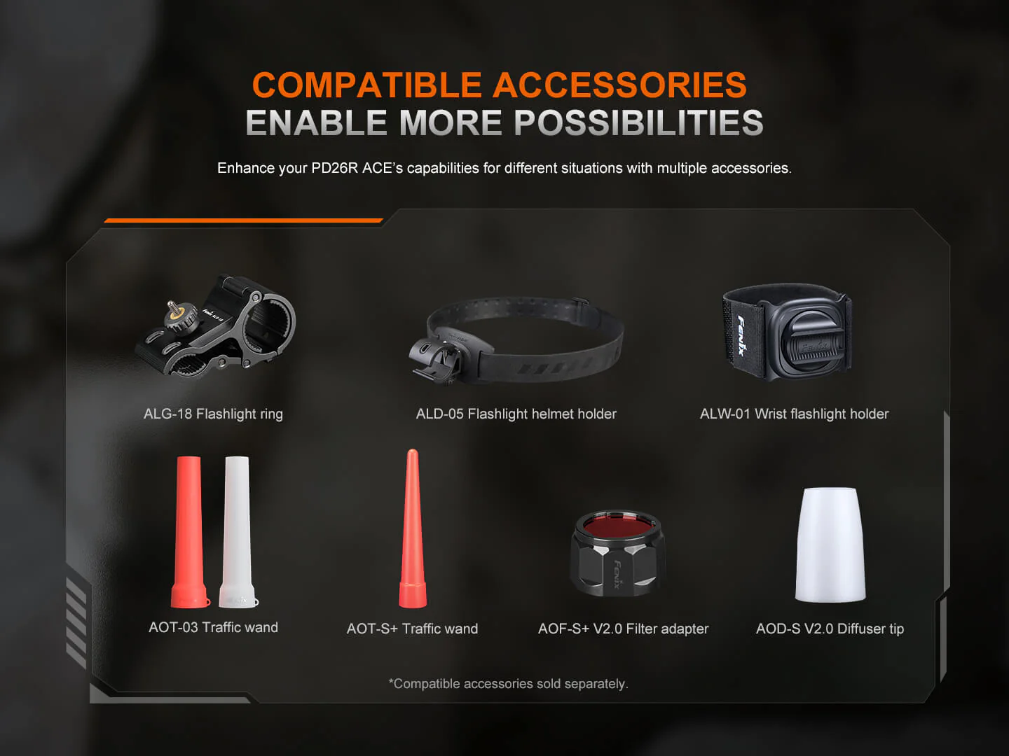 Fenix PD26R ACE Multi-Mode Compact Tactical Flashlight - Image 16