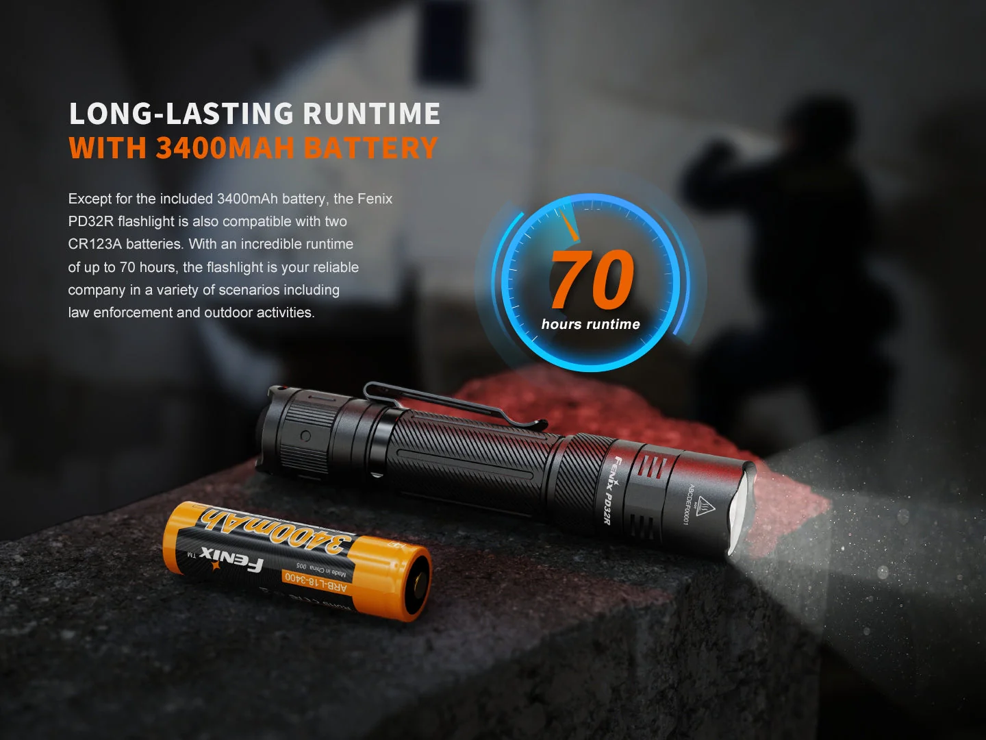 Fenix PD32R Rechargeable Silent Switch LED Flashlight - Image 11