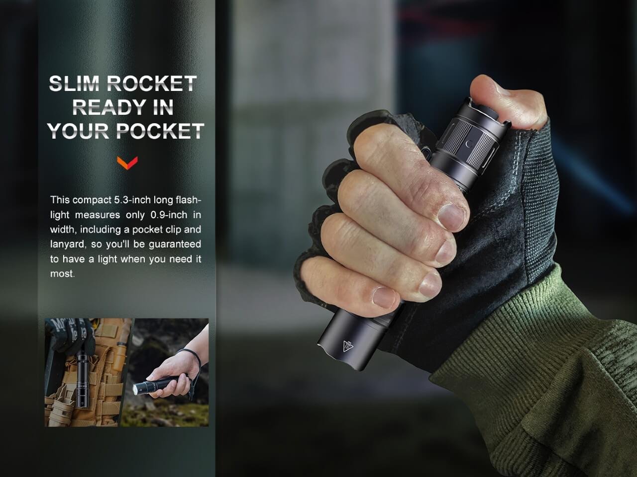 Fenix PD35R Compact Rechargeable Tactical Flashlight - Image 2