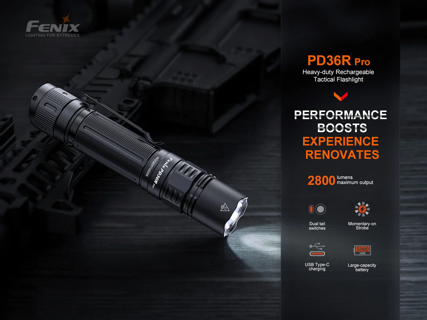Fenix PD36R Pro 2800 Lumen Flashlight - Image 3