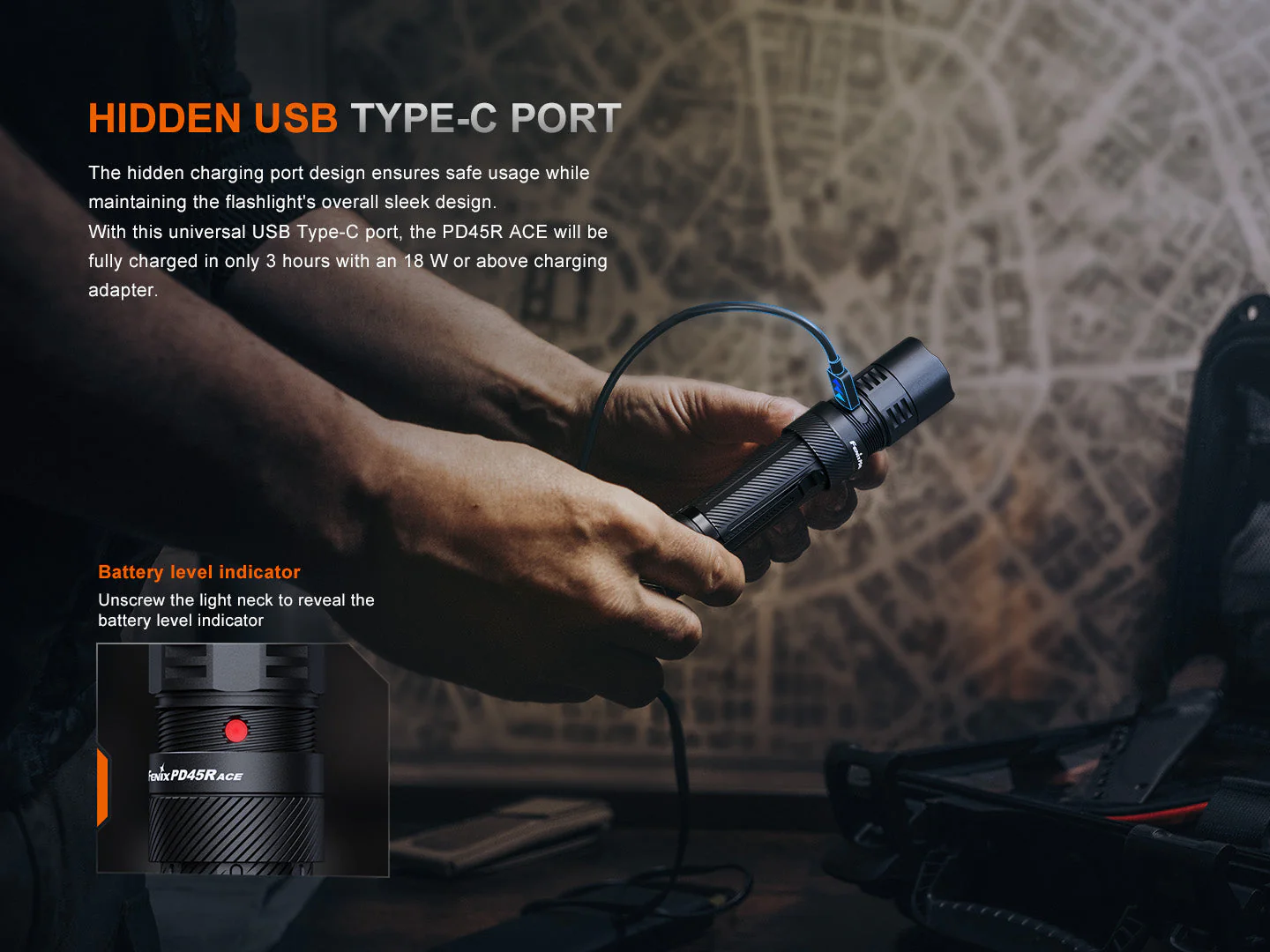 Fenix PD45R ACE Multi-Mode Tactical Flashlight - Image 12