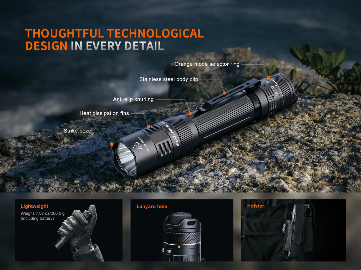 Fenix PD45R ACE Multi-Mode Tactical Flashlight - Image 2