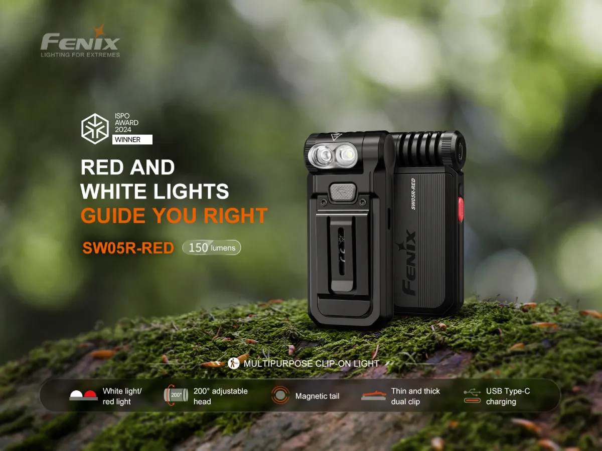 Fenix SW05R Multipurpose Clip-On Light with Red or UV Output - Image 19