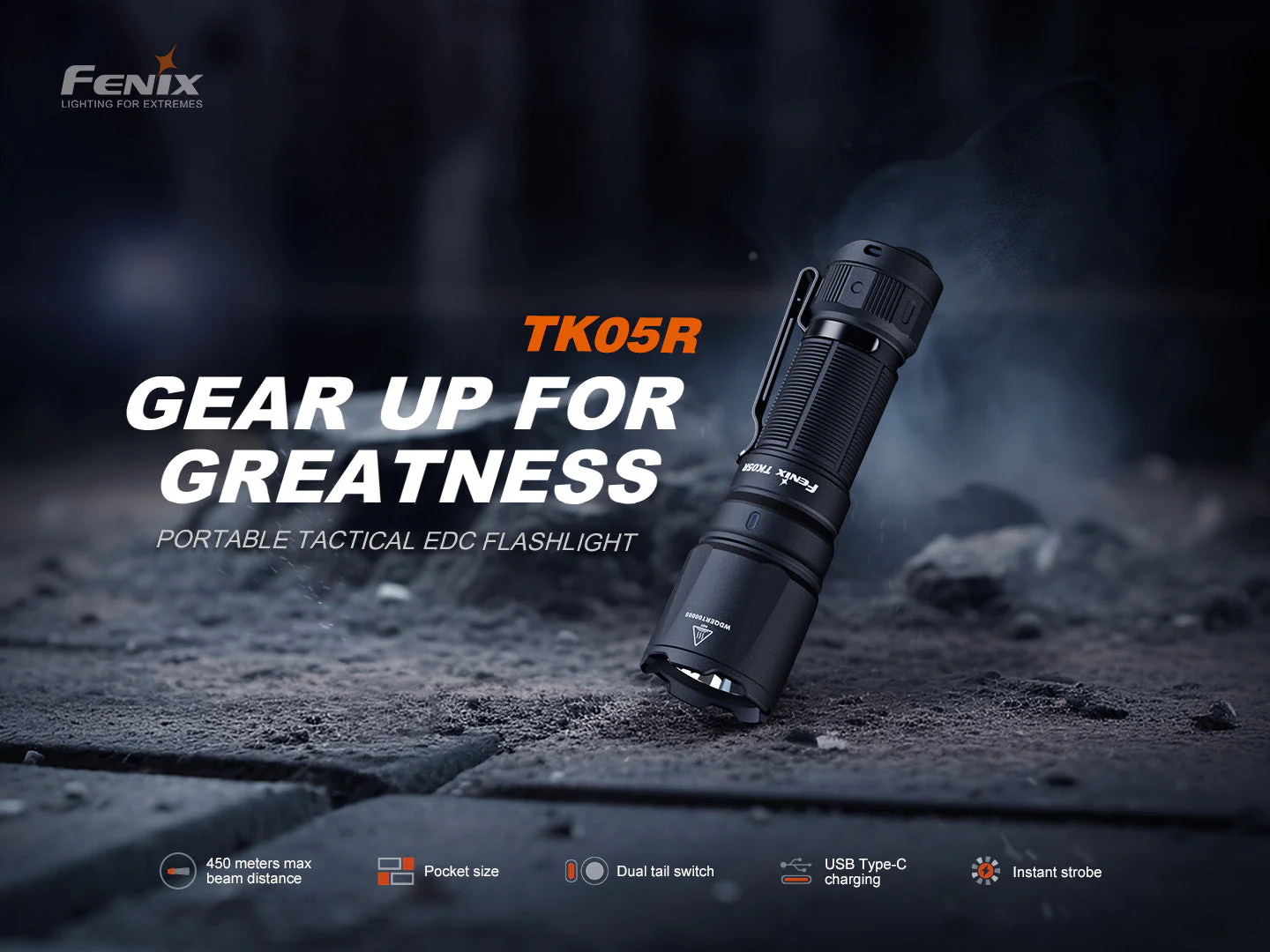 Fenix TK05R Compact Tactical EDC Flashlight - Image 3