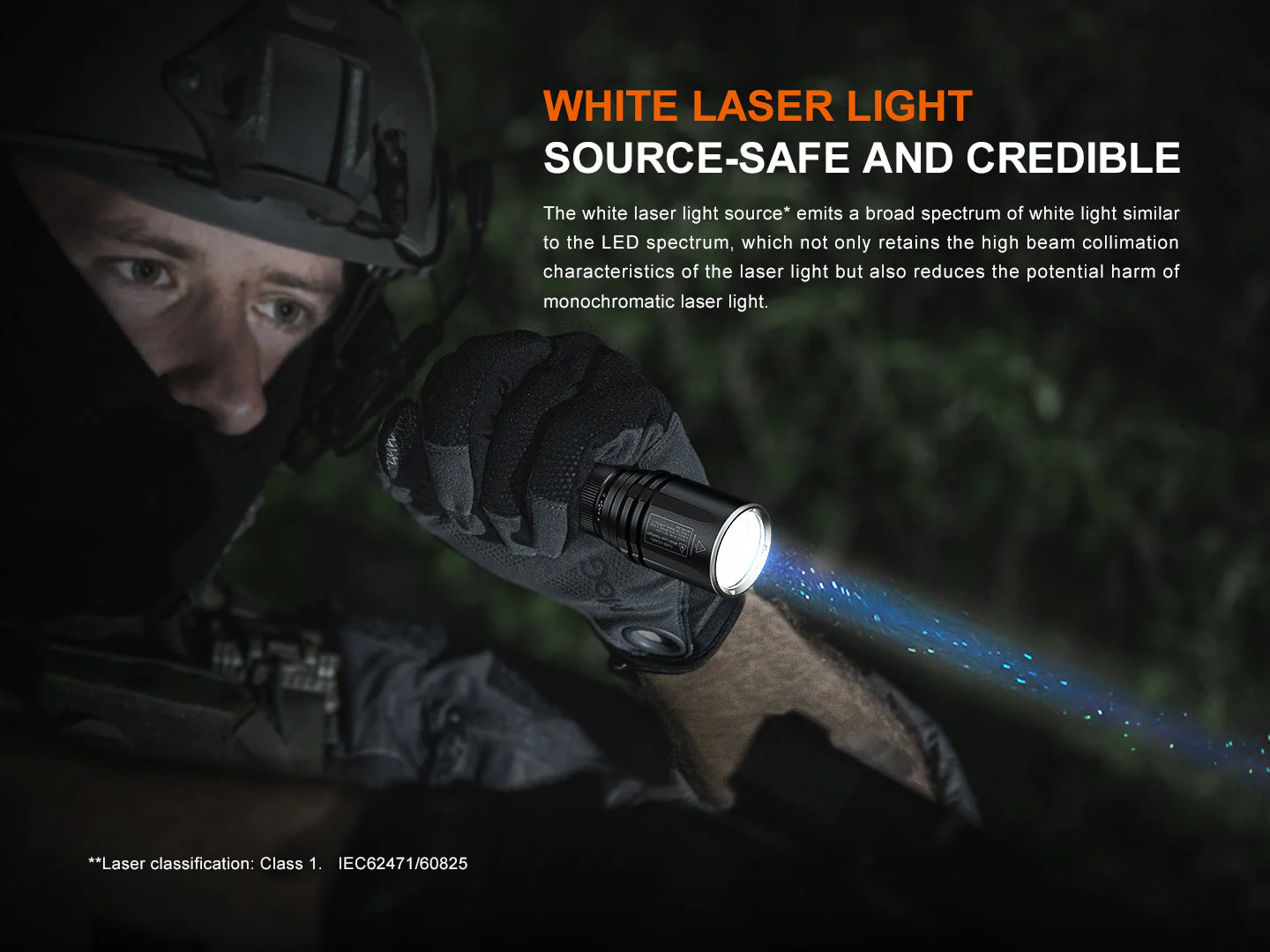Fenix TK30R Tactical White Laser Rechargeable Flashlight - Image 2
