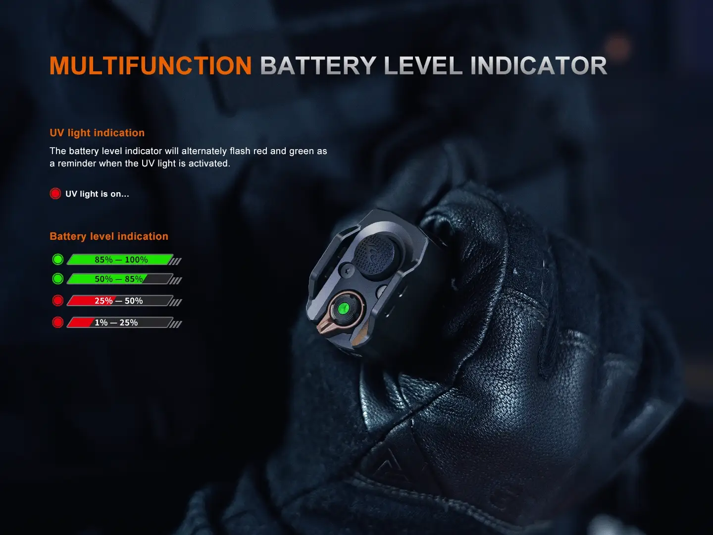 Fenix TK35R UV Light Rechargeable High-Performance Tactical Flashlight - Image 7