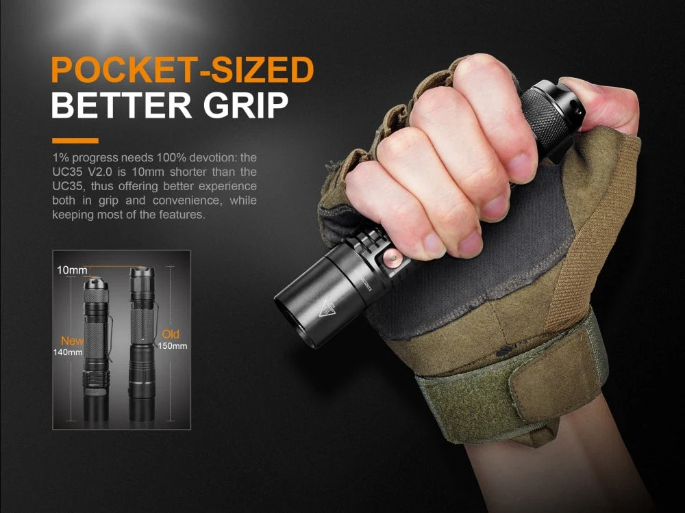 Fenix UC35 V2.0 LED Rechargeable EDC Flashlight - Image 2