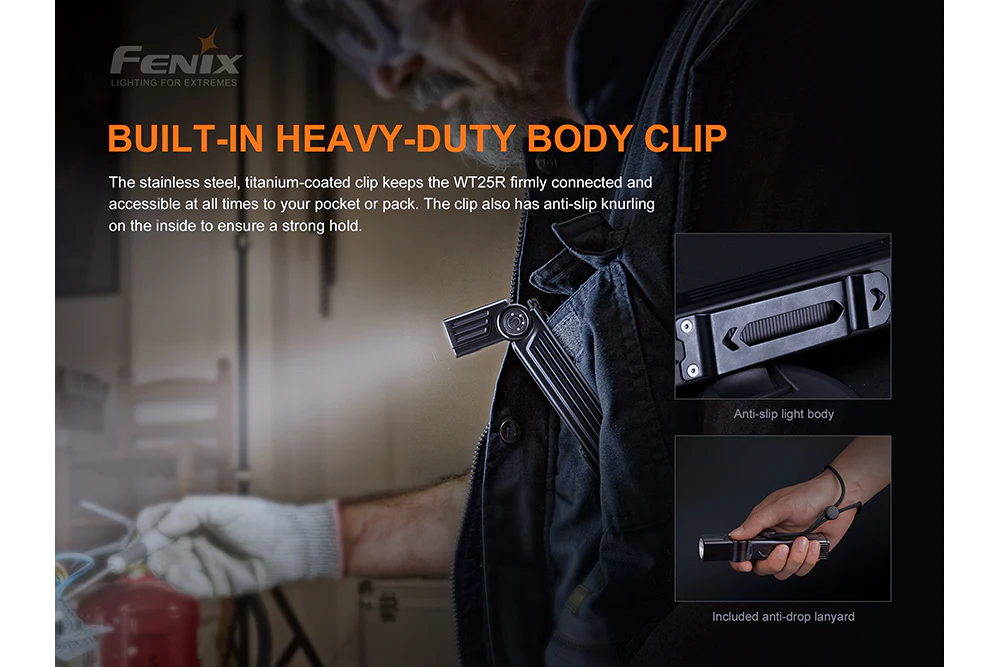 Fenix WT25R Adjustable Head LED Flashlight - 1000 Lumens - Image 6