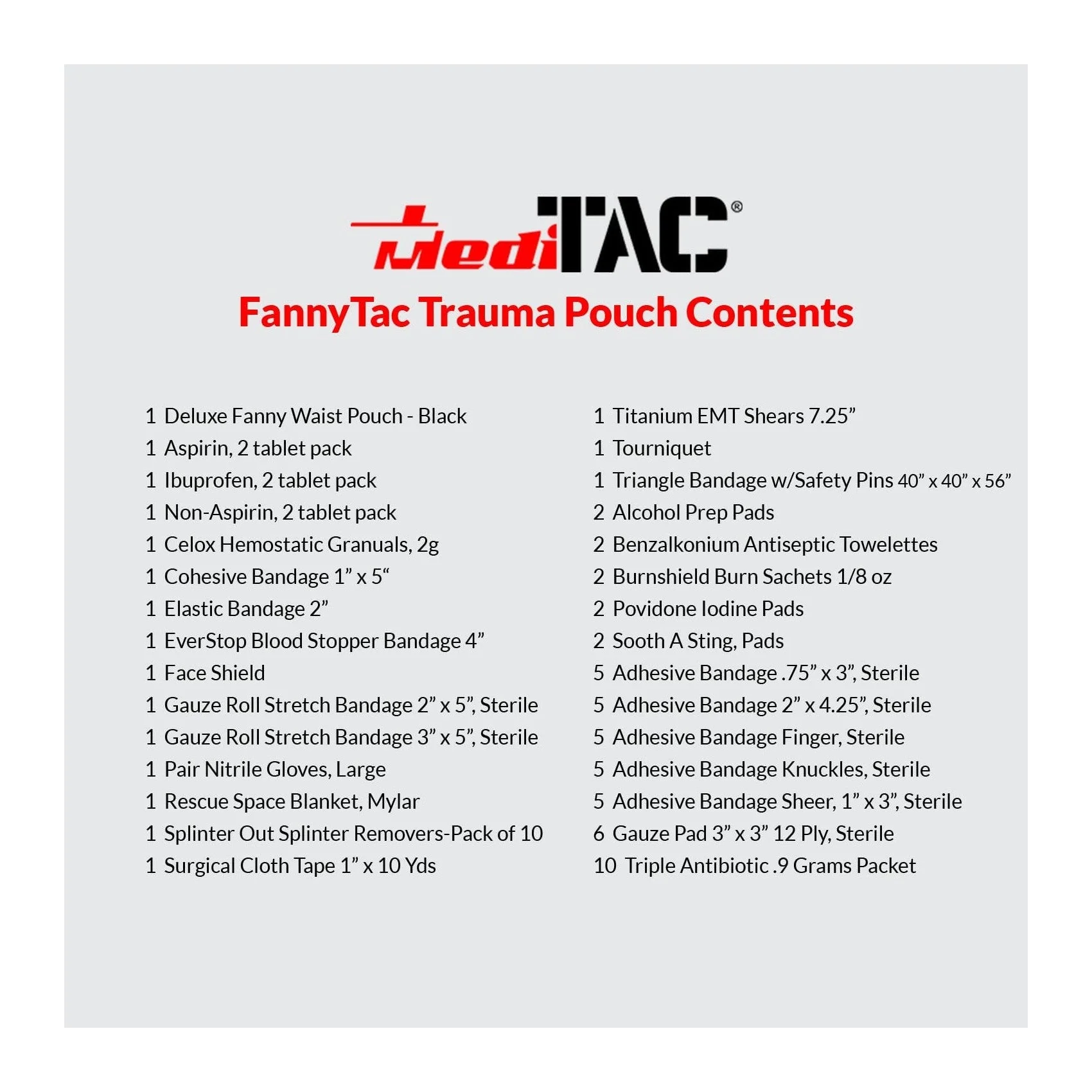 First Aid Kit Fanny Waist Pouch - Image 4