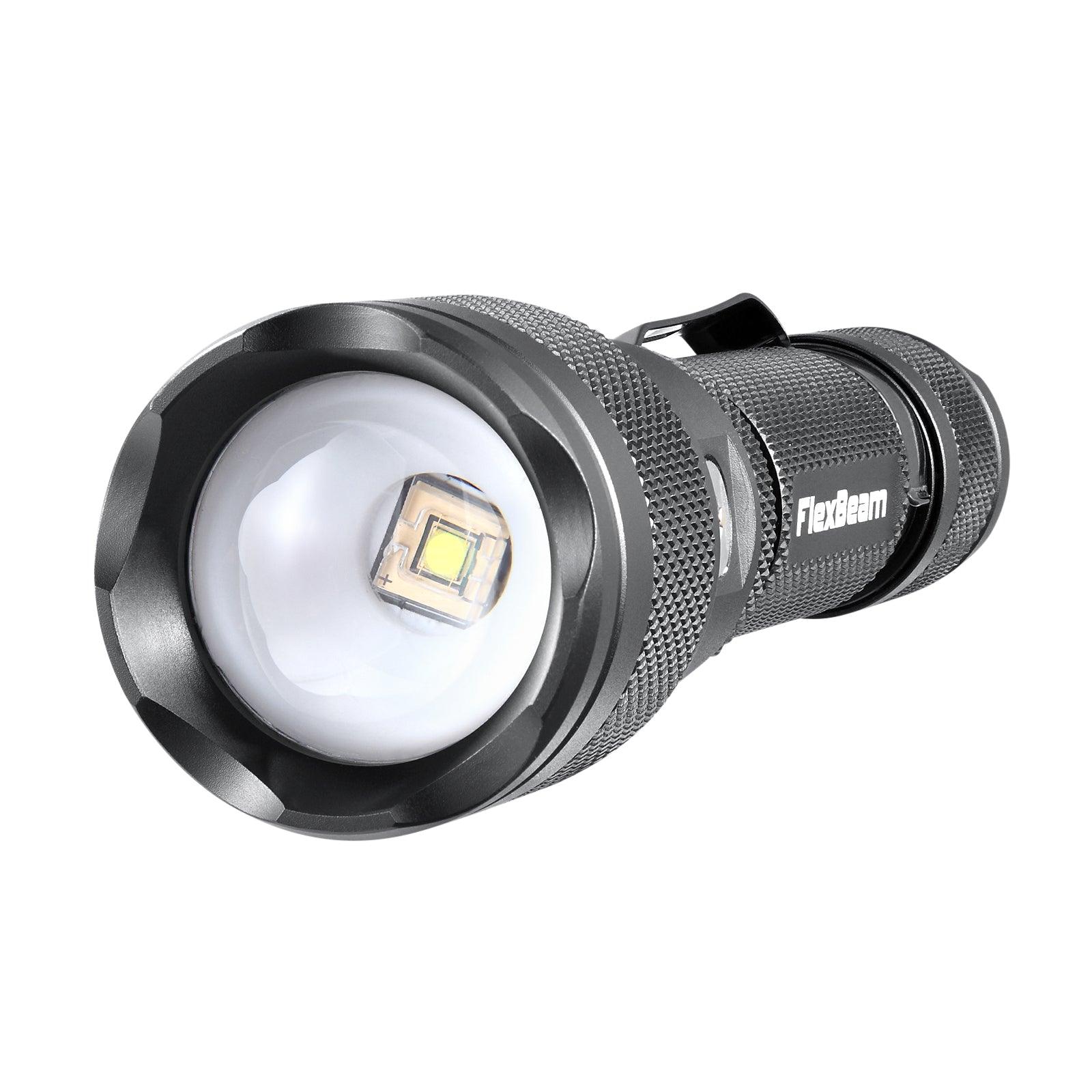FlexBeam 1200LM Thread-Zoom Hunting Flashlight | 700M Range | Stable on Guns & Bikes - Image 11
