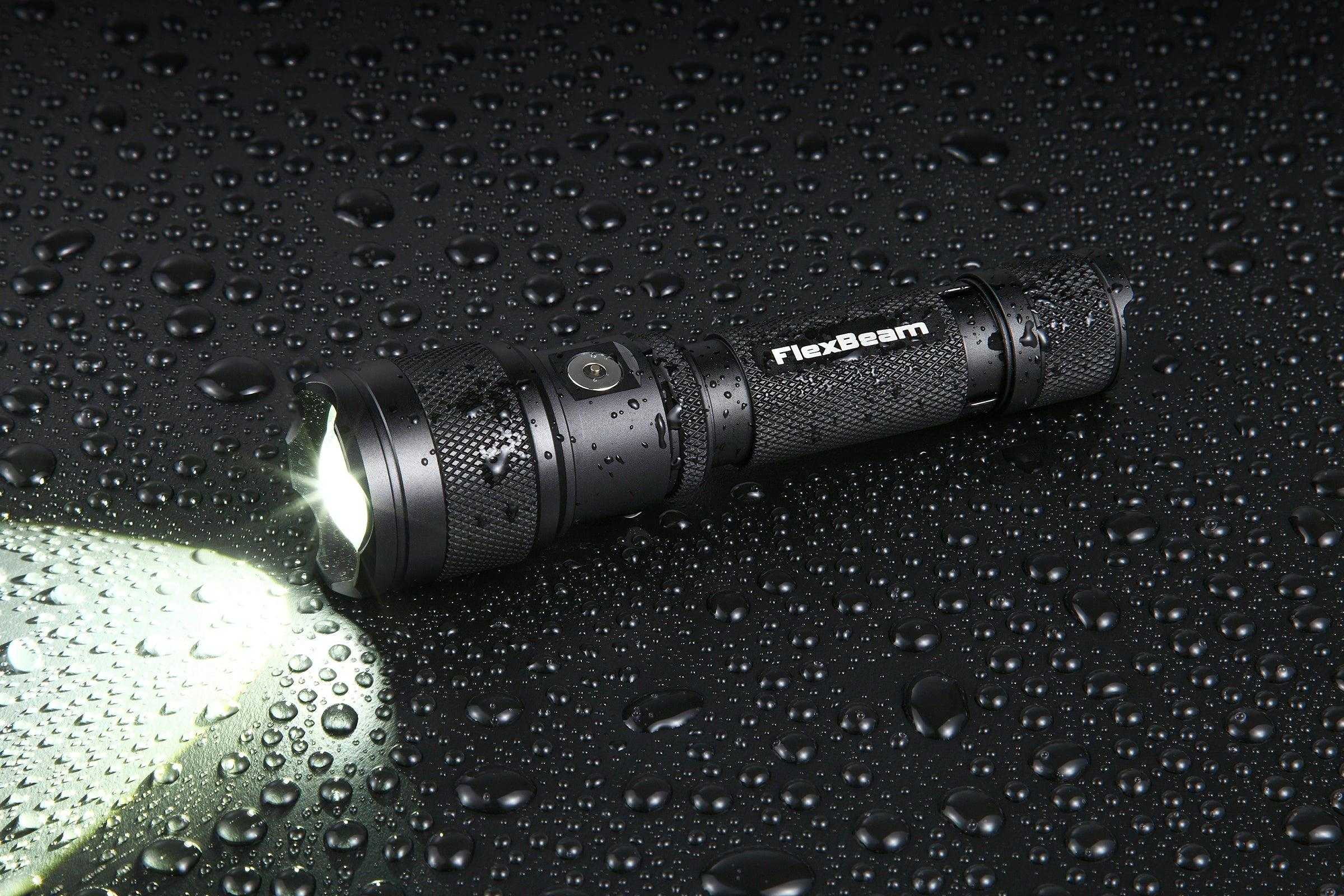 FlexBeam 1200LM Thread-Zoom Hunting Flashlight | 700M Range | Stable on Guns & Bikes - Image 9