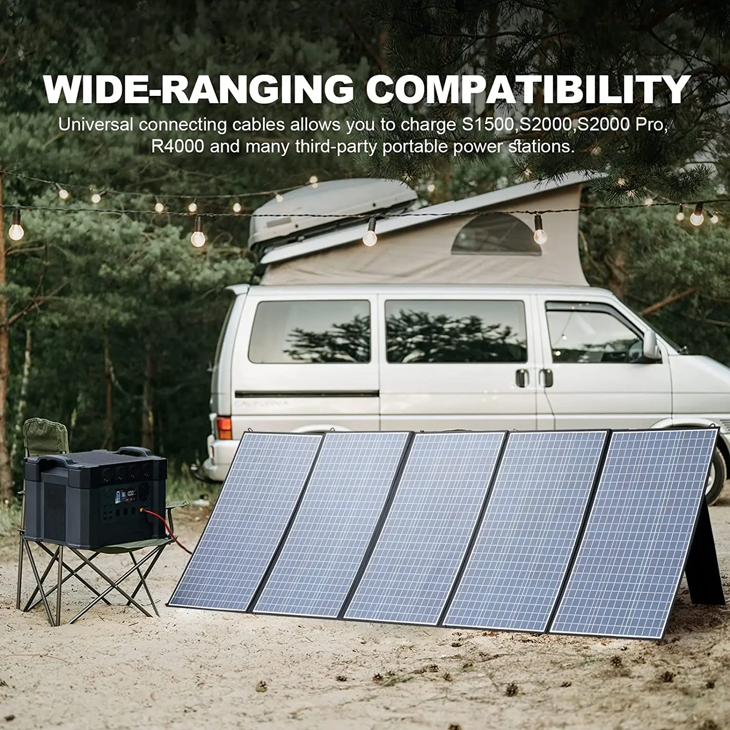 Foldable Solar Panel 400W 200W 140W 100W 60W Charger for Power Station Generator - Image 4