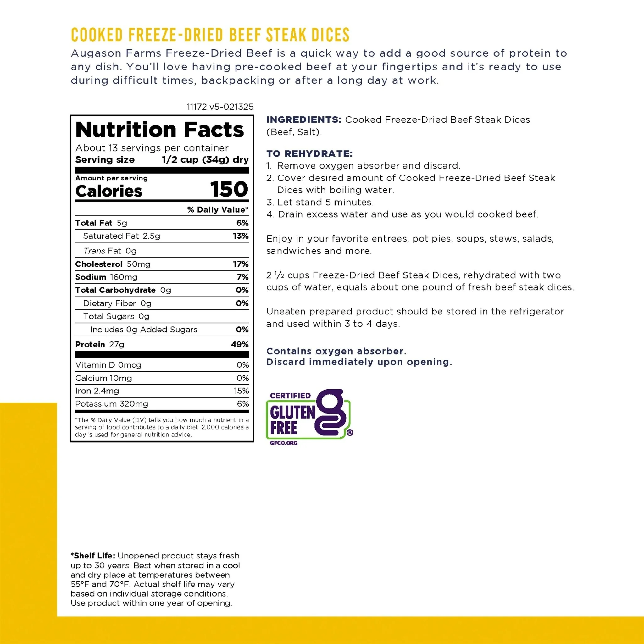 Freeze Dried Chicken & Beef Combo Pack, 28 Servings (SC) - Image 5