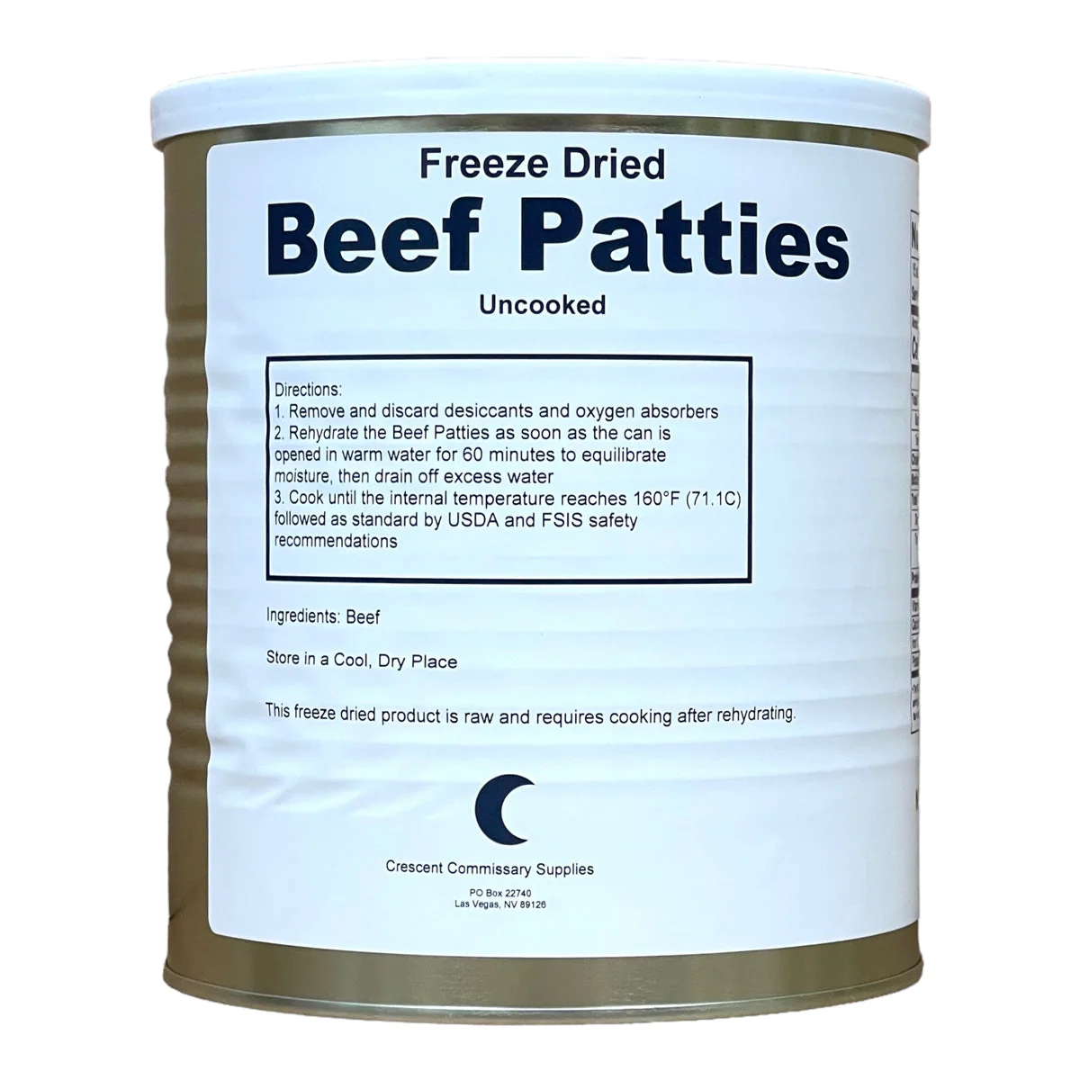 Military Surplus Freeze Dried Hamburger, Ground Beef Patties (13 oz) - Image 2