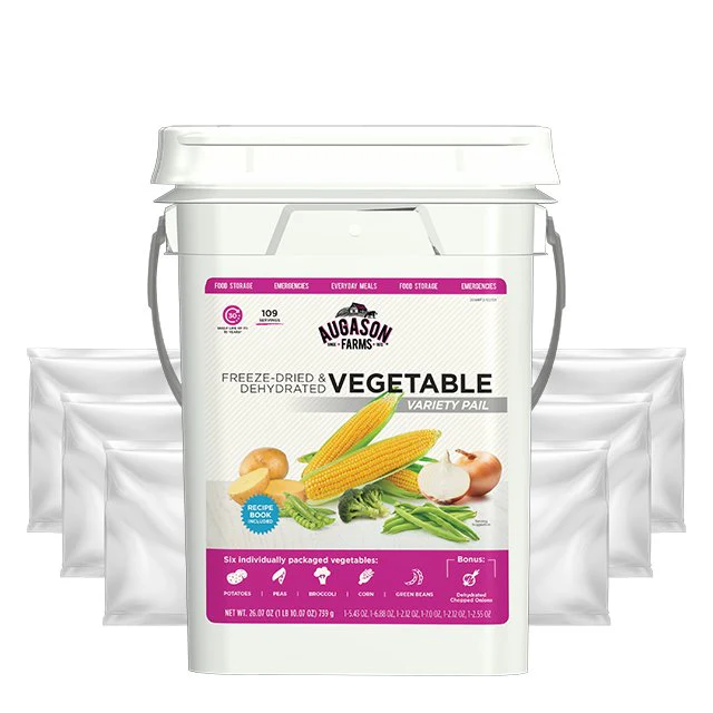Freeze Dried Vegetable Variety Pail, 109 Servings (SC) - Image 3