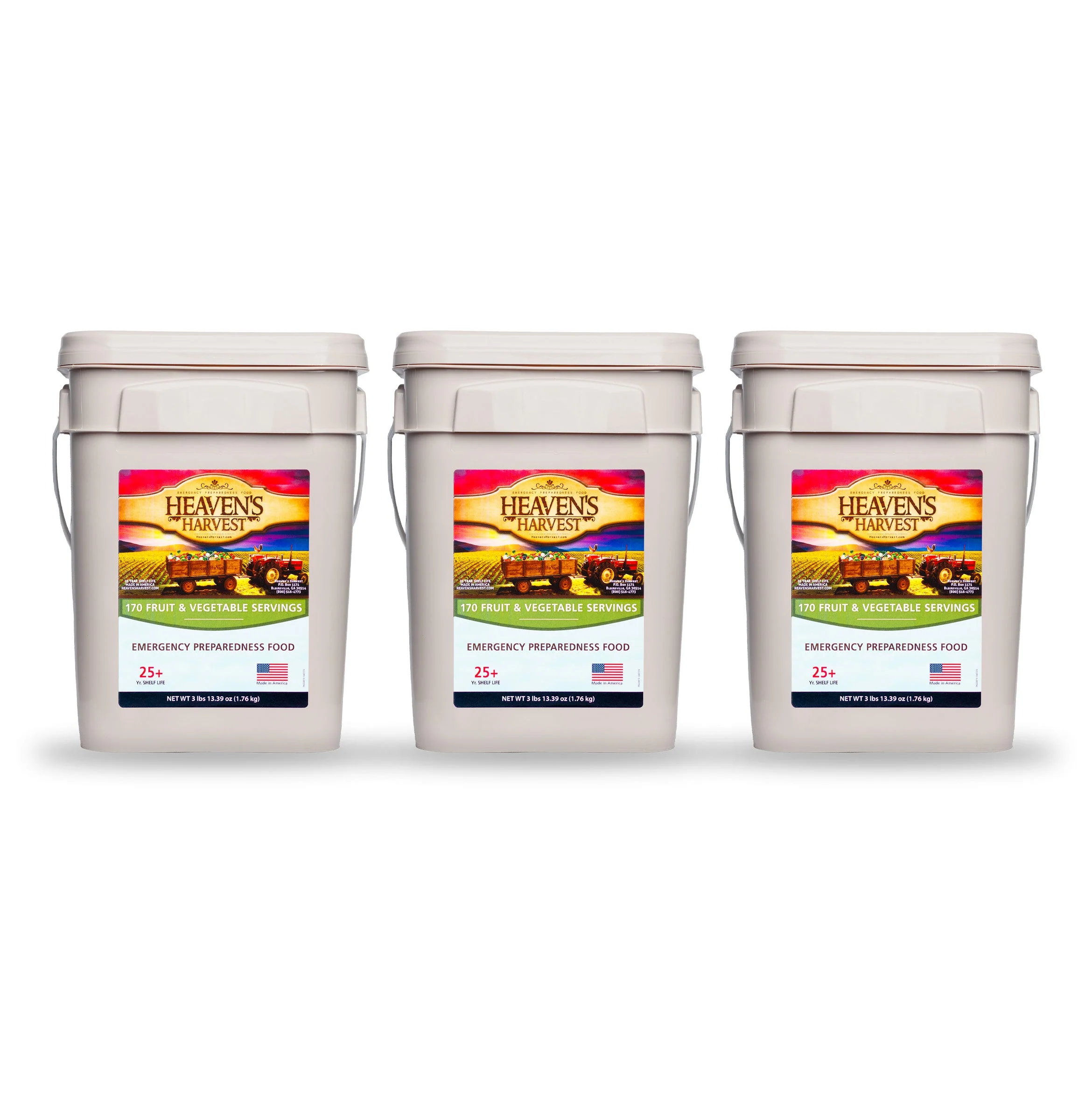Fruit & Vegetable Bucket - 1 Person 1 Month - 170 servings - Emergency Survival Food Kit - Image 12